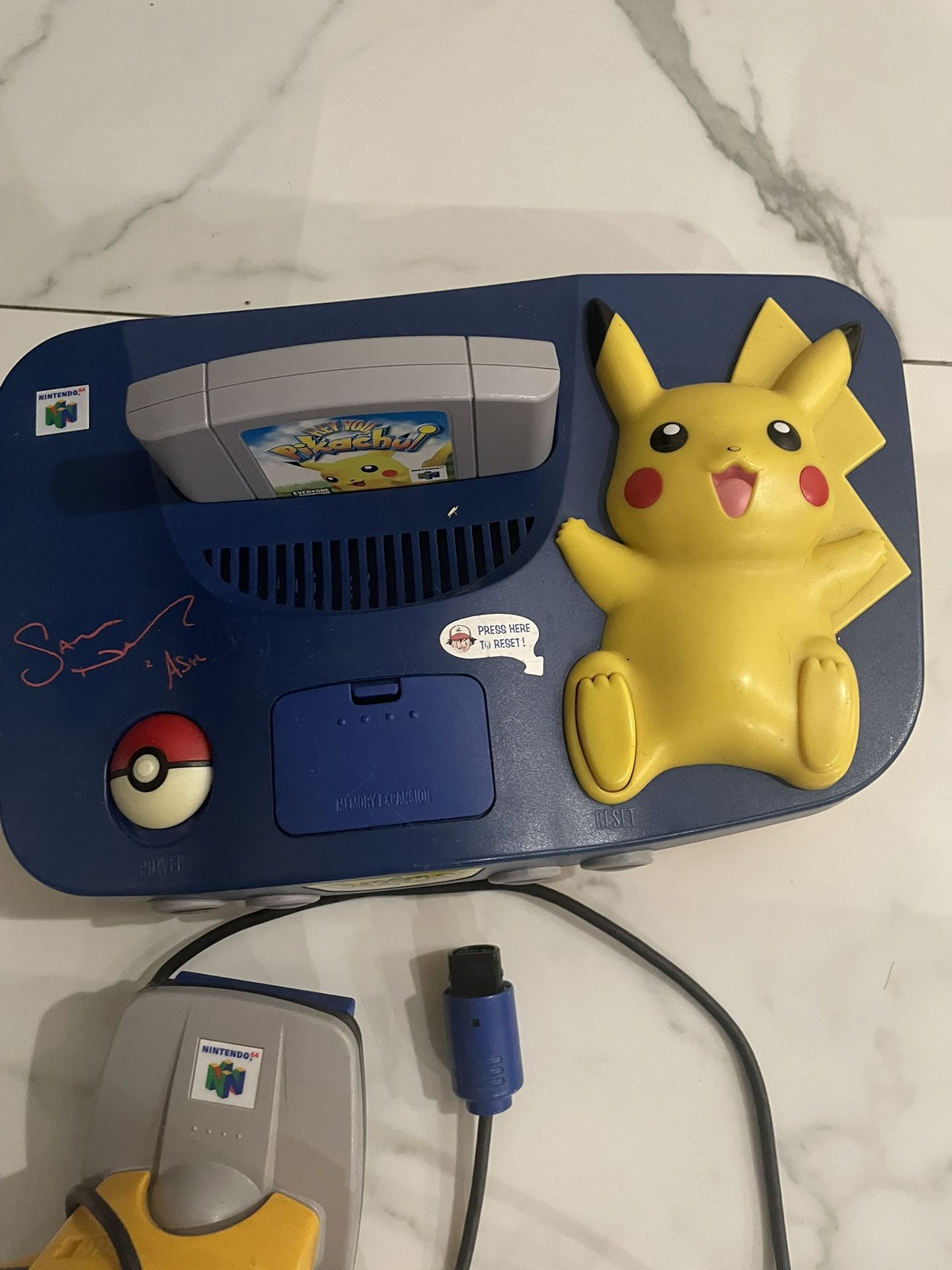 Nintendo 64 Pokemon Edition Signed*