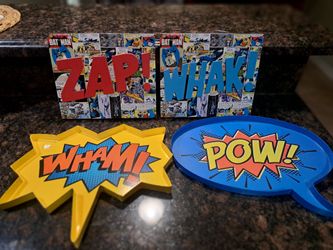4 Comic Book Superhero Frames