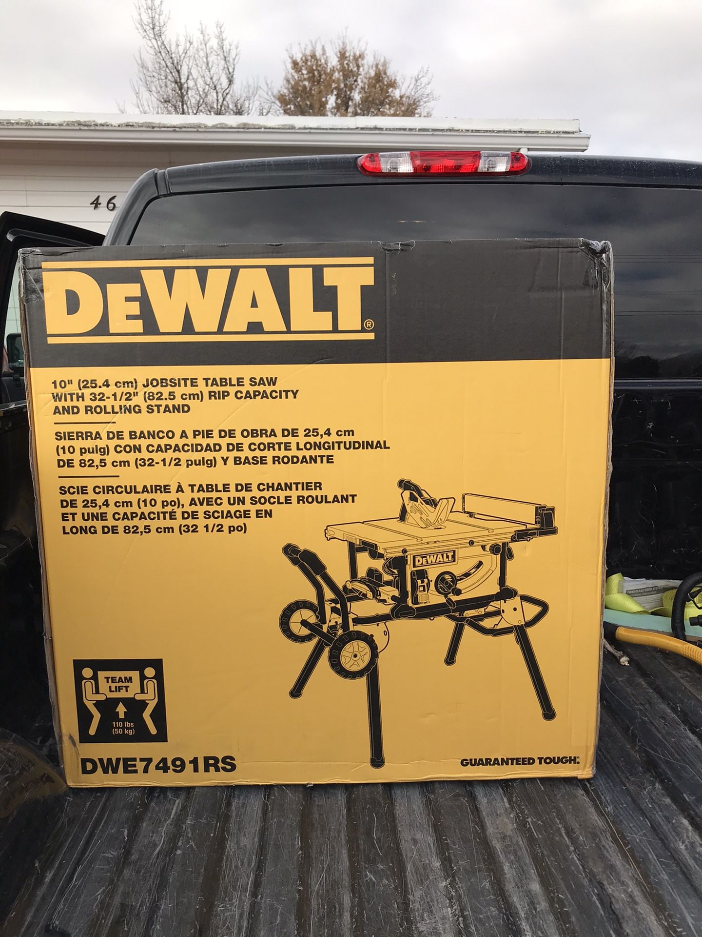 Brand new dewalt. Table saw 10”in never used in box