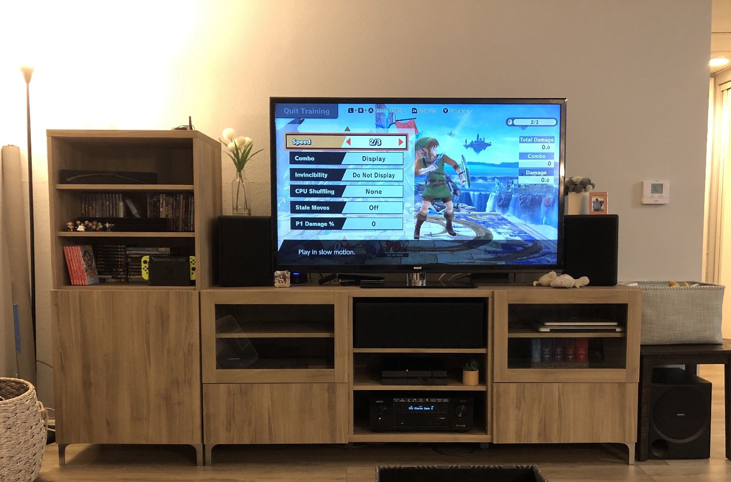 IKEA Besta Tv Unit With Glass Doors, Drawers, Shelves