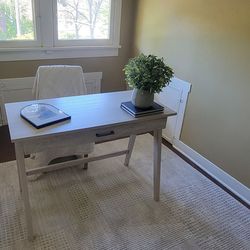 desk and chair