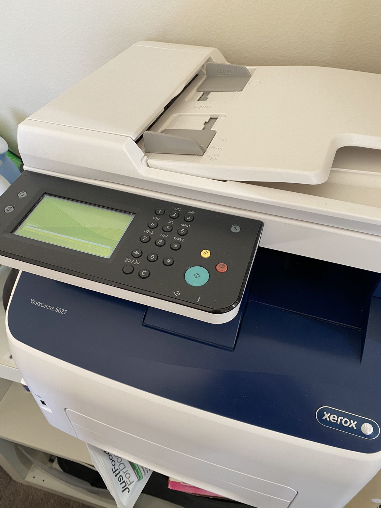 Color Laser Printer Xerox WorkCentre 6027/NI LED Multifunction Printer - Color - Copier/Fax/Printer/Scanner
