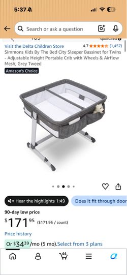 Twin bassinet