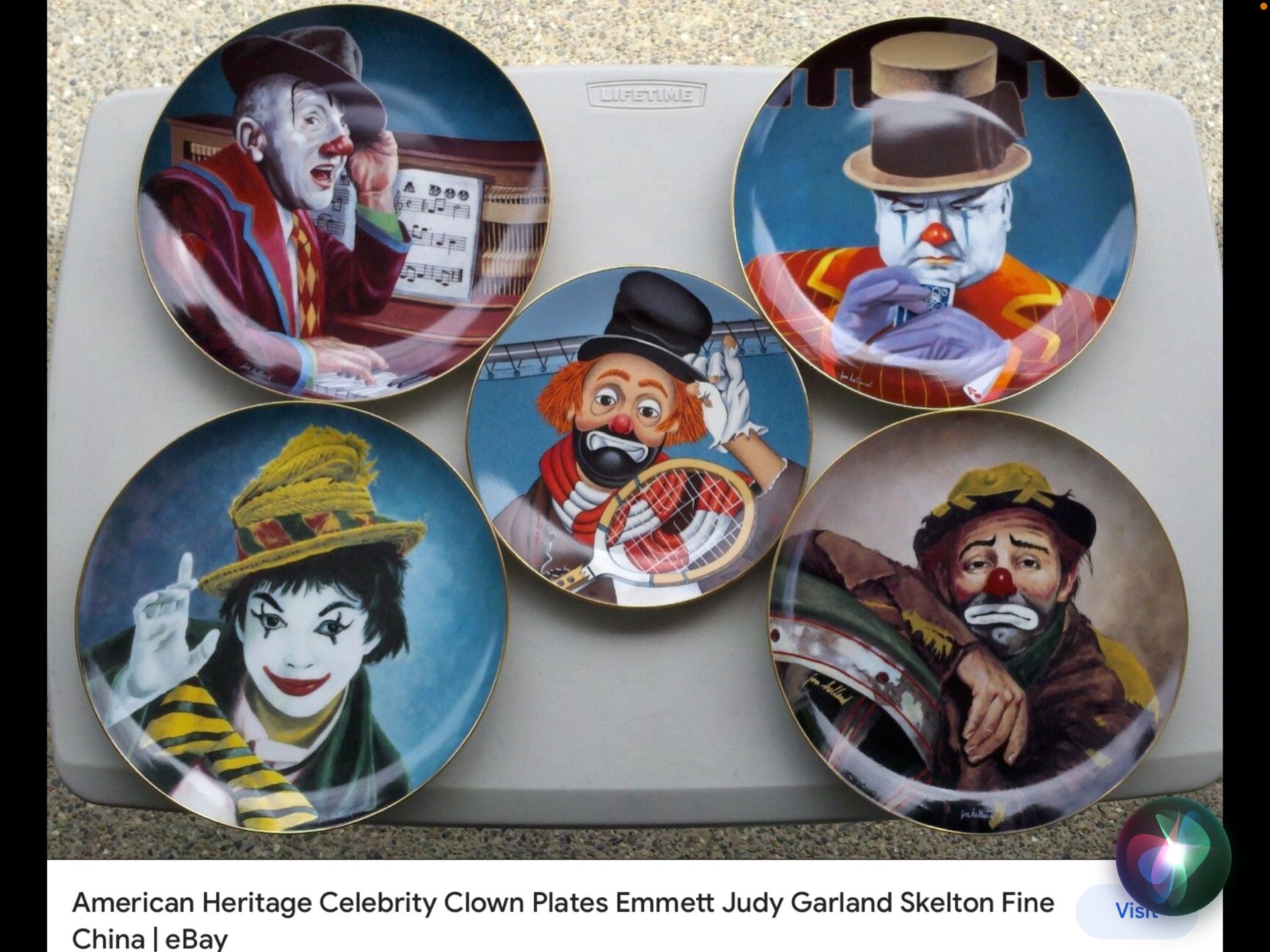 Limited edition American Heritage Celebrity clown series plates Painting By Jon Helland