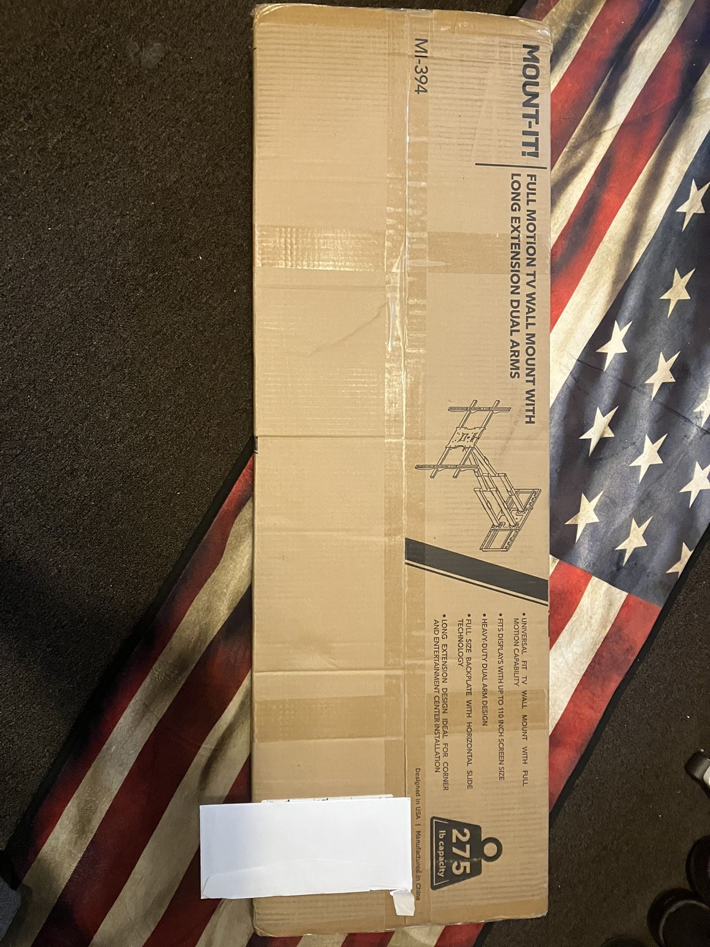 Unopened *New The Beast HEAVY DUTY, FULL MOTION TV WALL MOUNT WITH EXTRA LONG EXTENSION
