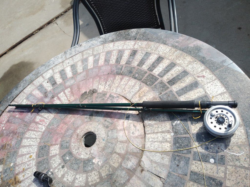 Shakespeare fly fishing rod and reel