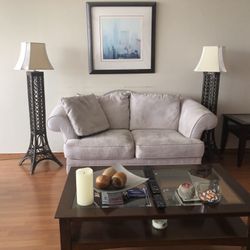 Beautiful Couch / Loveseat - Italian Microfiber - Excellent Condition
