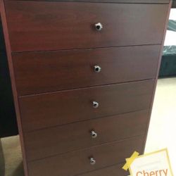 Dresser 5 Drawers Compress Wood