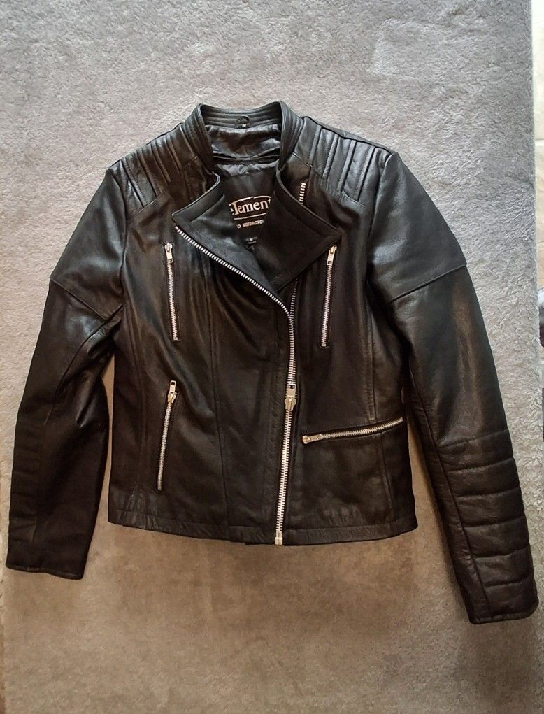 Women's Biker Motorcycle Leather Jacket