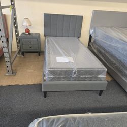 TWIN BED FRAME(NIGHT STAND SEPARATE $75)