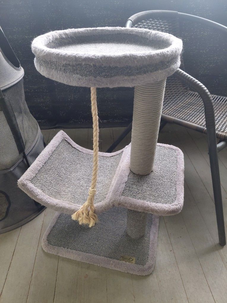 2 cat tree post perch