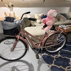 Pink 26” Cruiser Woman Bike 