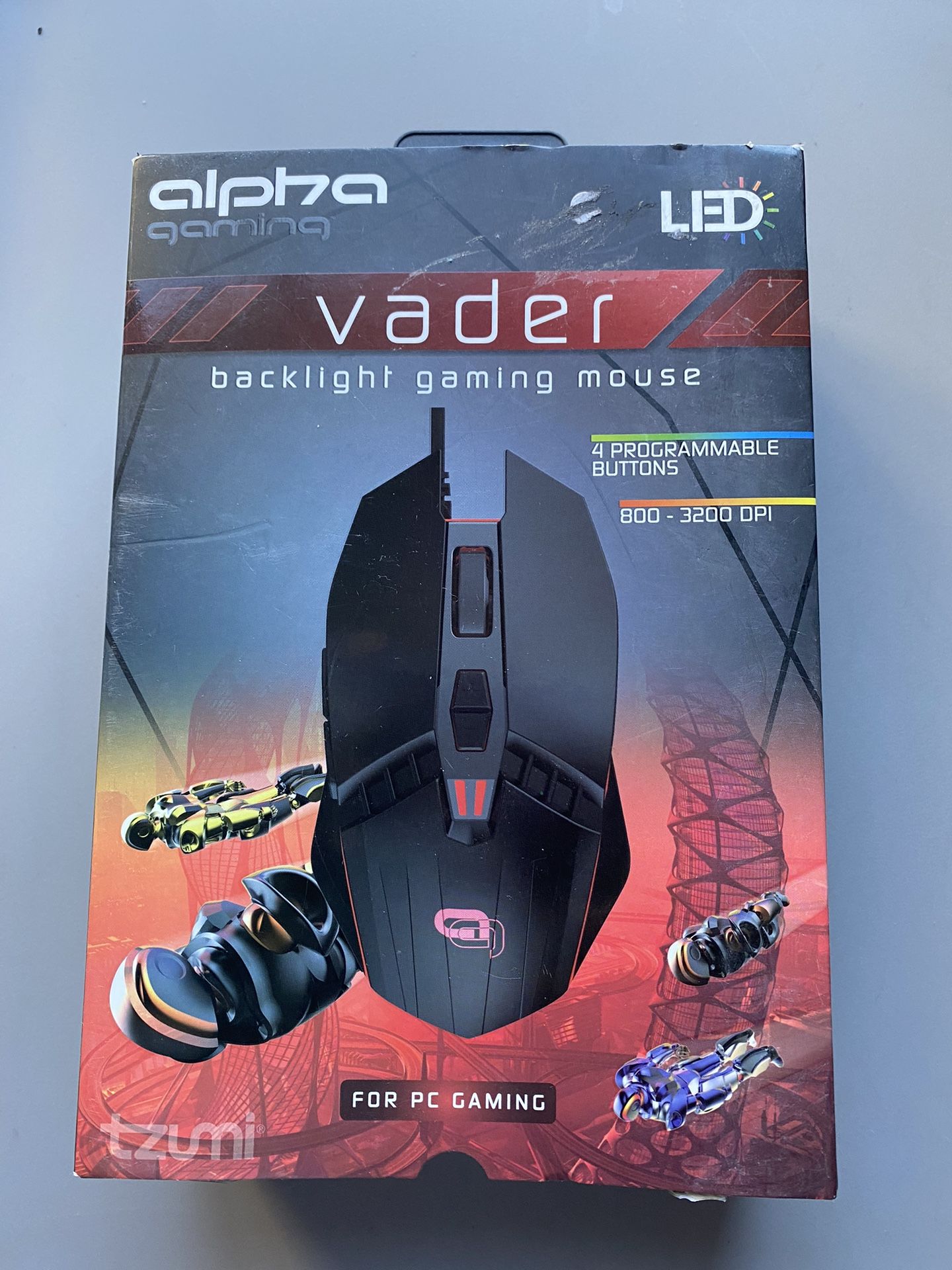 Alpha Vader Backlight Gaming Mouse (New)