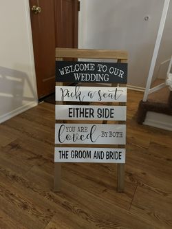Welcome Sign For Wedding.