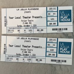 12/01 La Jolla Playhouse Tickets