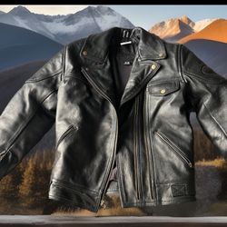 Frank Thomas Classic Cruiser Motorcycle Jacket Size Small Women’s