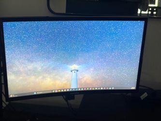 2x 24" 144Hz Curved Gaming Monitors w/ Mounts