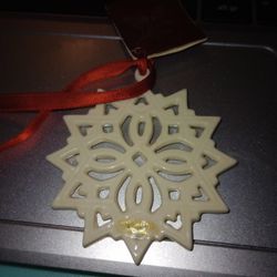 Ornament Lenox Snowflake White