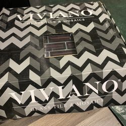 Viviano Glass Mosaic Backsplashes (purple Glass & Mirror Glass) 