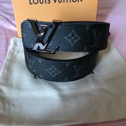 Louis Vuitton Black Monogram Reversible Belt