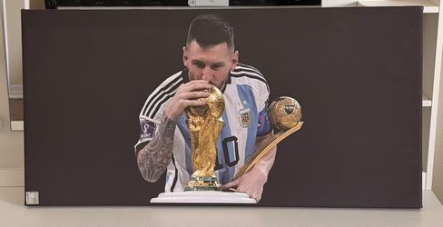 Messi World Cup Canvas Wall Art Print