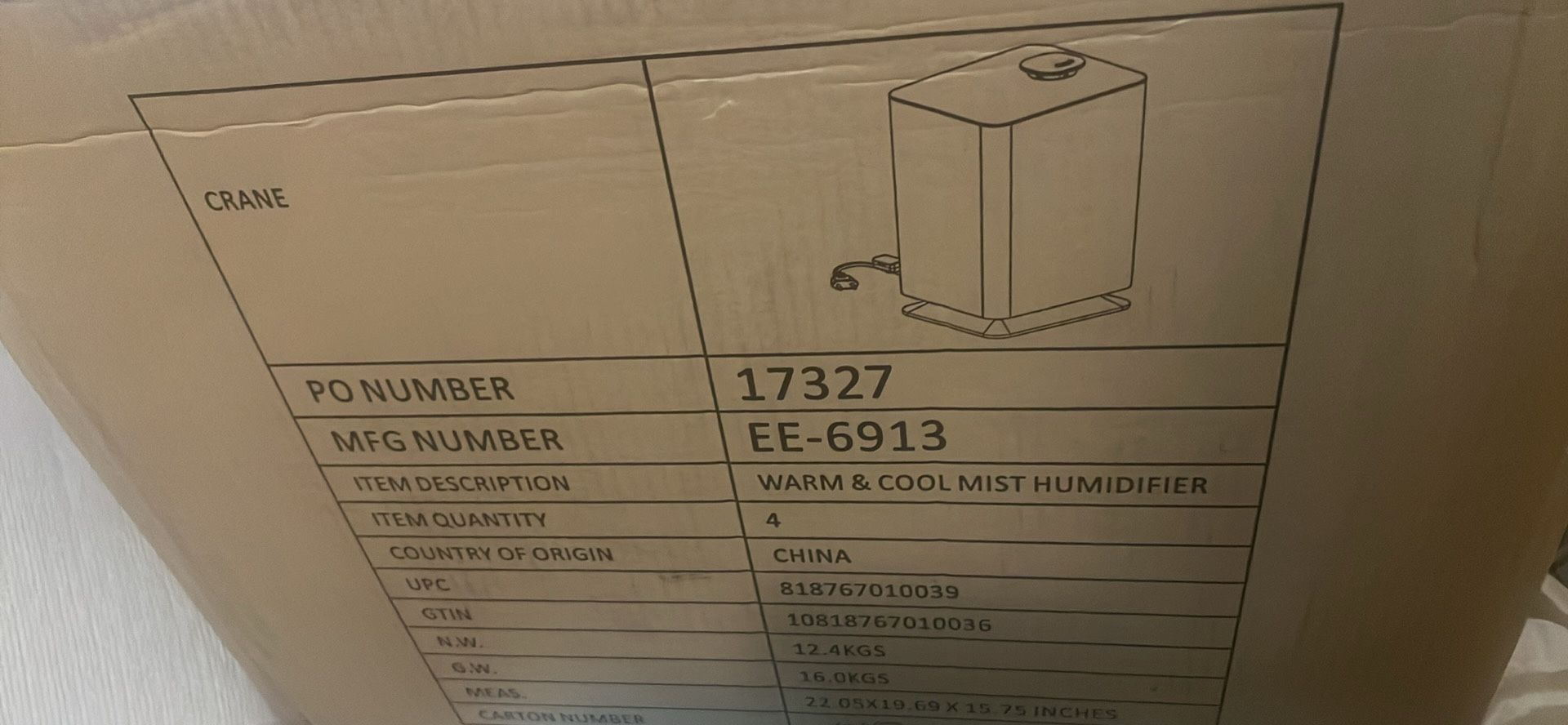 Warm Cool mist Humidifier