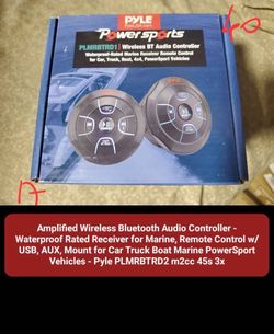 Amplified Wireless Bluetooth Audio Controller -Waterproof Rated Receiv &KYhl