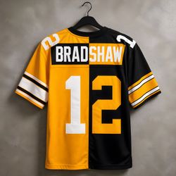 Terry Bradshaw #12 Pittsburgh Steelers Football Jersey medium