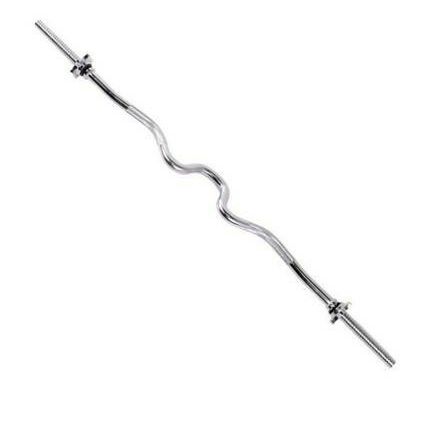 NEW STANDARD SUPER CURL BAR / EZ CURLING BARBELL FITS 1" WEIGHTS