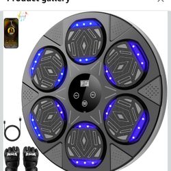 Music Boxing Machine for Adults,Bluetooth Smart Boxing Traineing Machine,Wall Target Punching Workout for Kids,Reflex Training Suitable for Home,Offic
