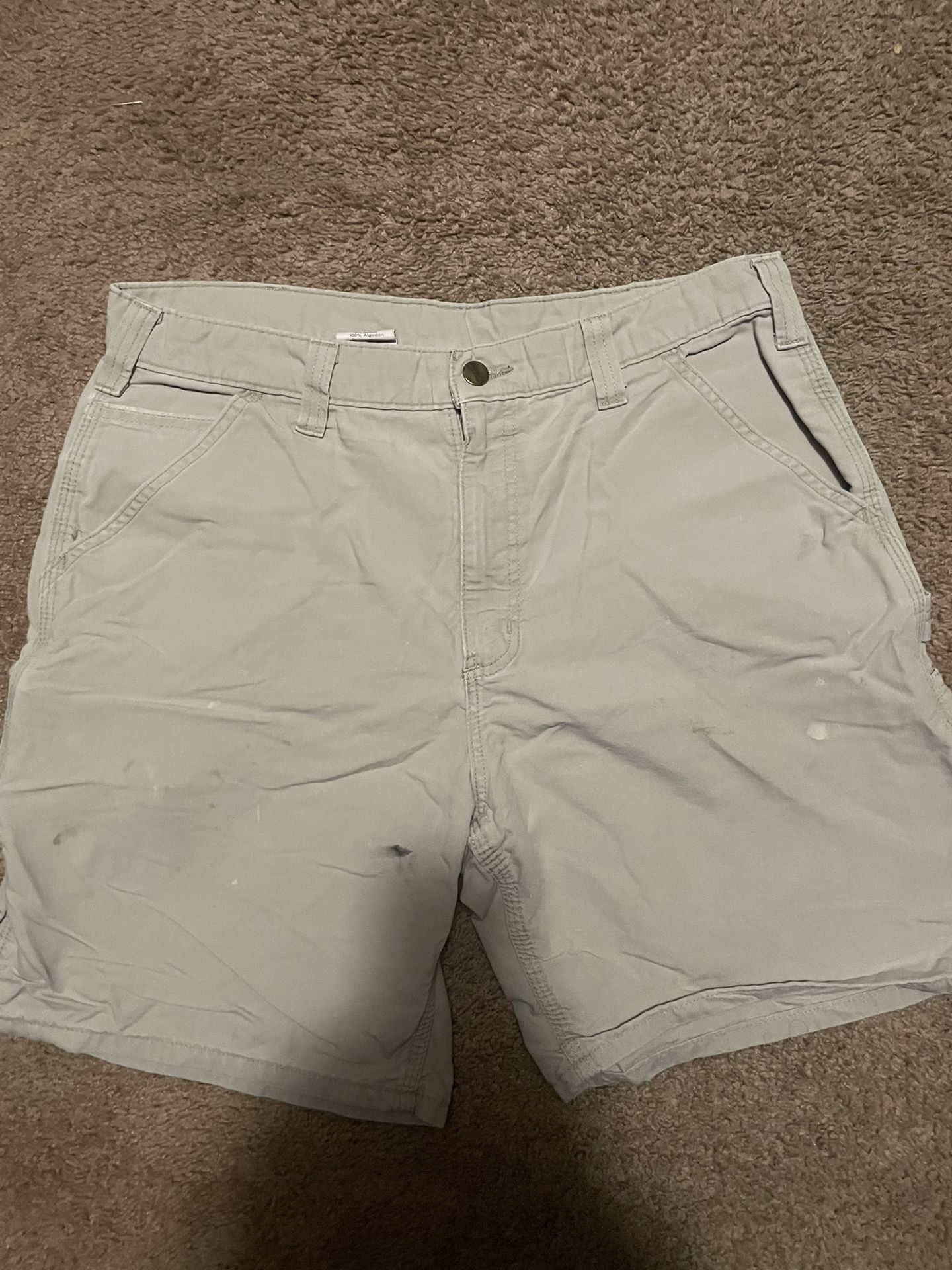 Vintage Carhartt Shorts Size 34 Leather Tab
