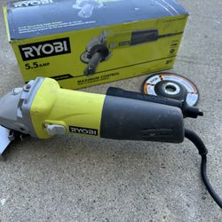 RYOBI 5.5 Amp Corded 4-1/2 in. Angle Grinder  