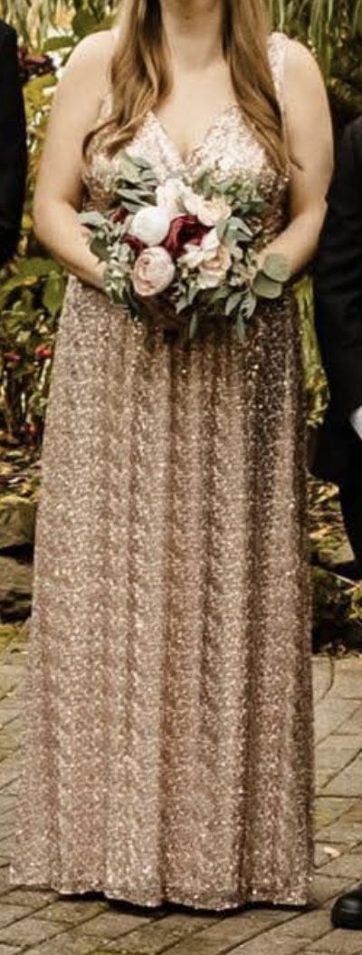 Rose Gold Bridesmaid Dress