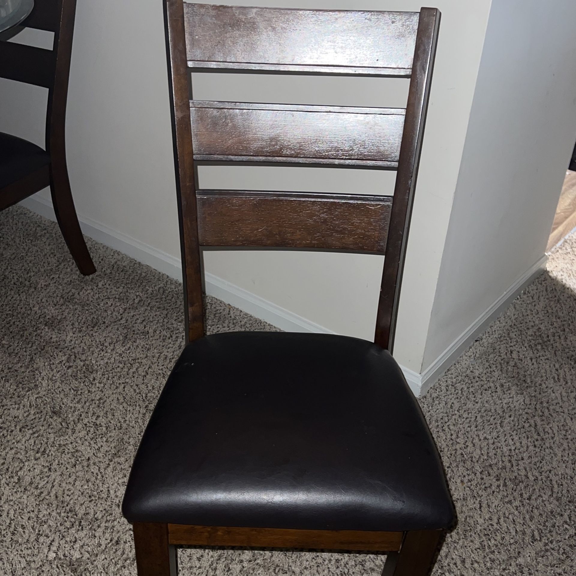 Six Chairs Along With Table