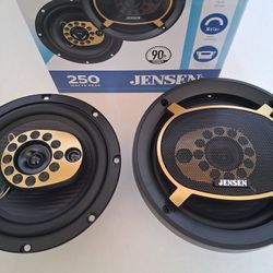 JENSEN 1 PAIR 6.5" 3 WAY 250 WATTS CAR SPEAKER 