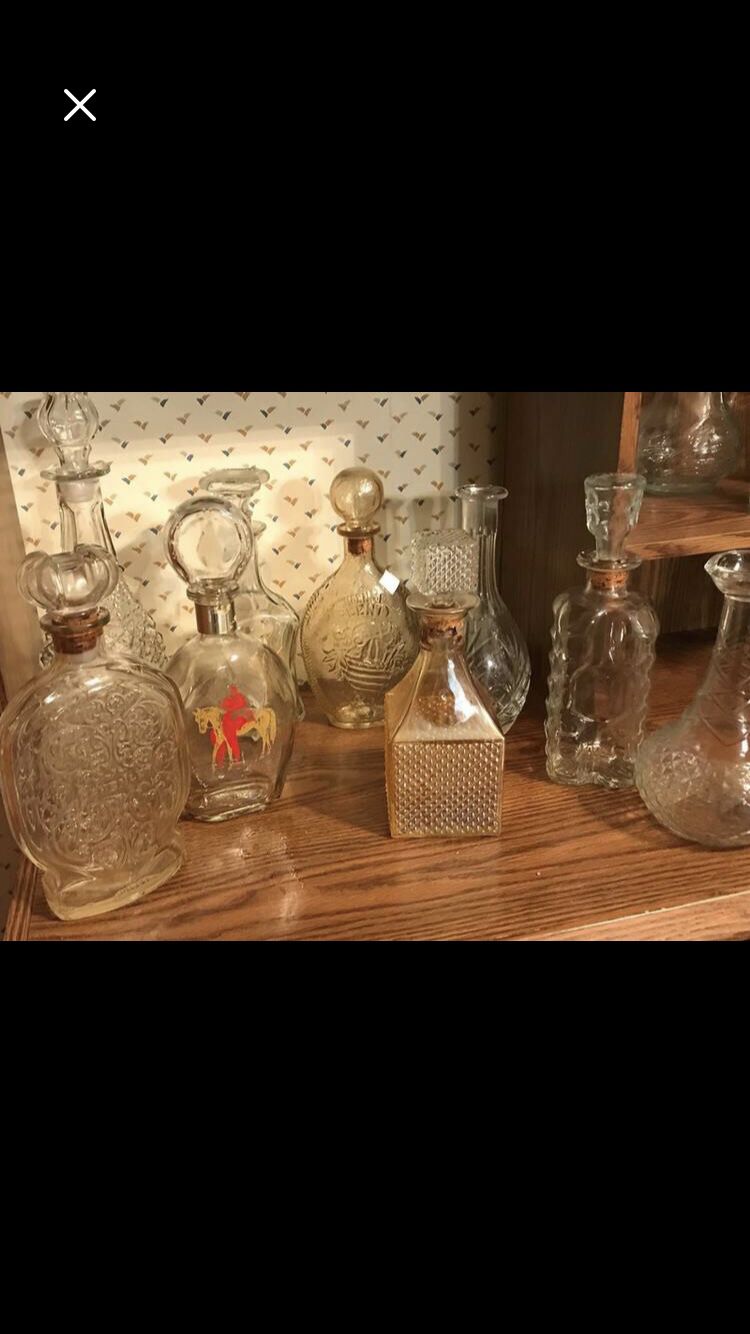 Vintage Decanters $15 Each  6 In All