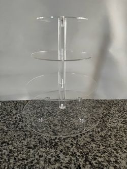 4-Tier Clear Acrylic Round Cake Stand
