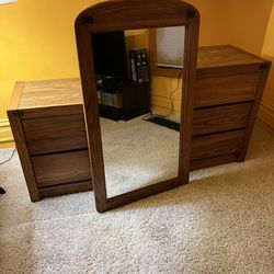 Wood (Desk, Dressers, Nightstand, Mirror) - OBO