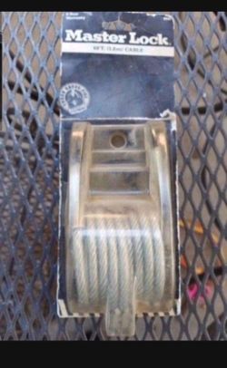 Heavy duty Master Lock 6 Foot Double Loop Cable Box Sb00
