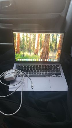 MacBook Air 2020 with charger