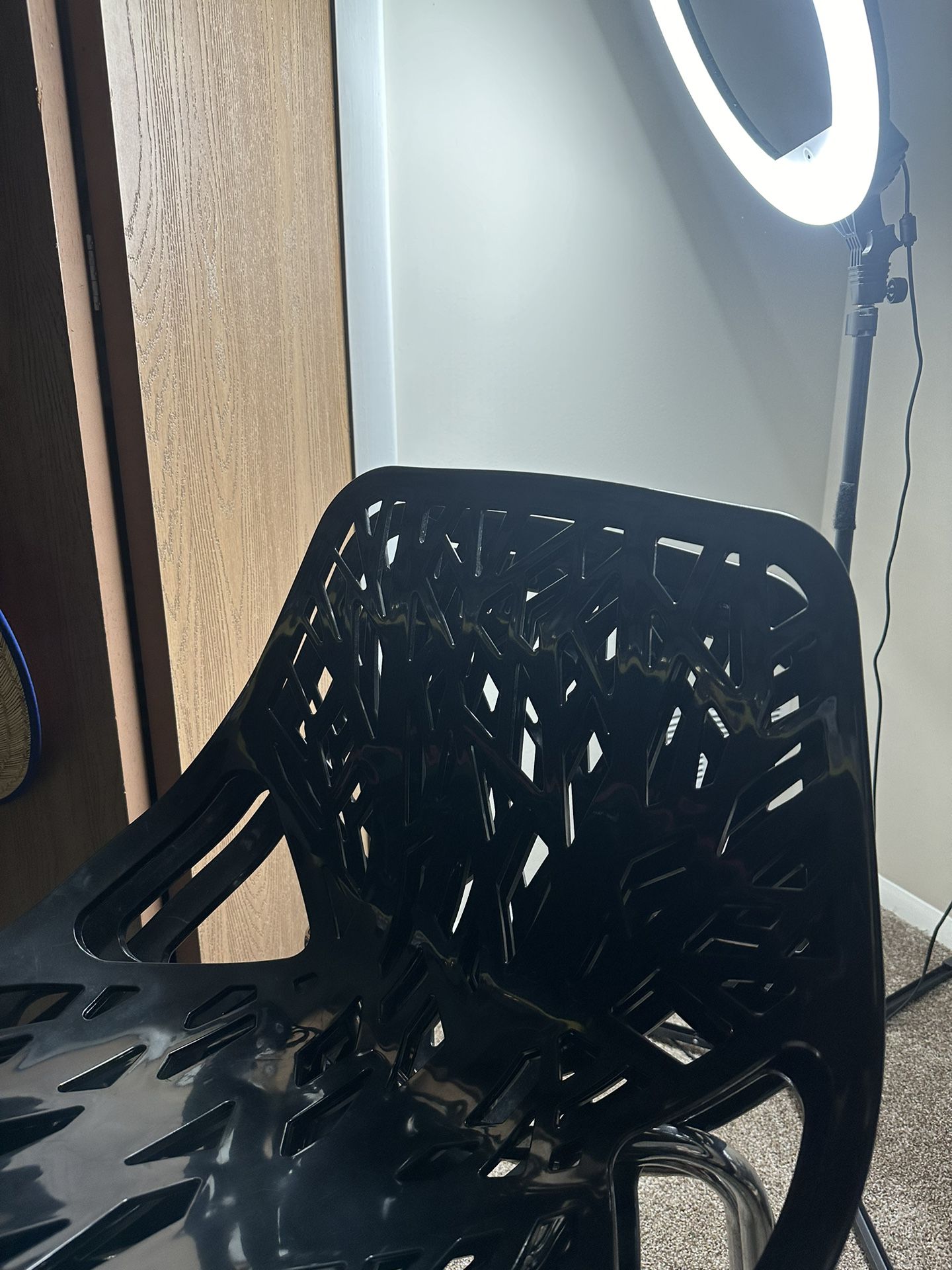Plastic Stackable Indoor Chairs With Tree Motif