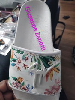 Giuseppe Zanotti Floral Slide Sandal