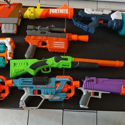 Nerf guns assorted