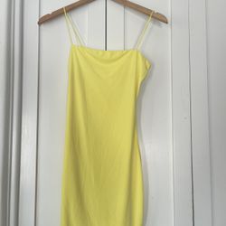 Yellow Bodycon Dress 