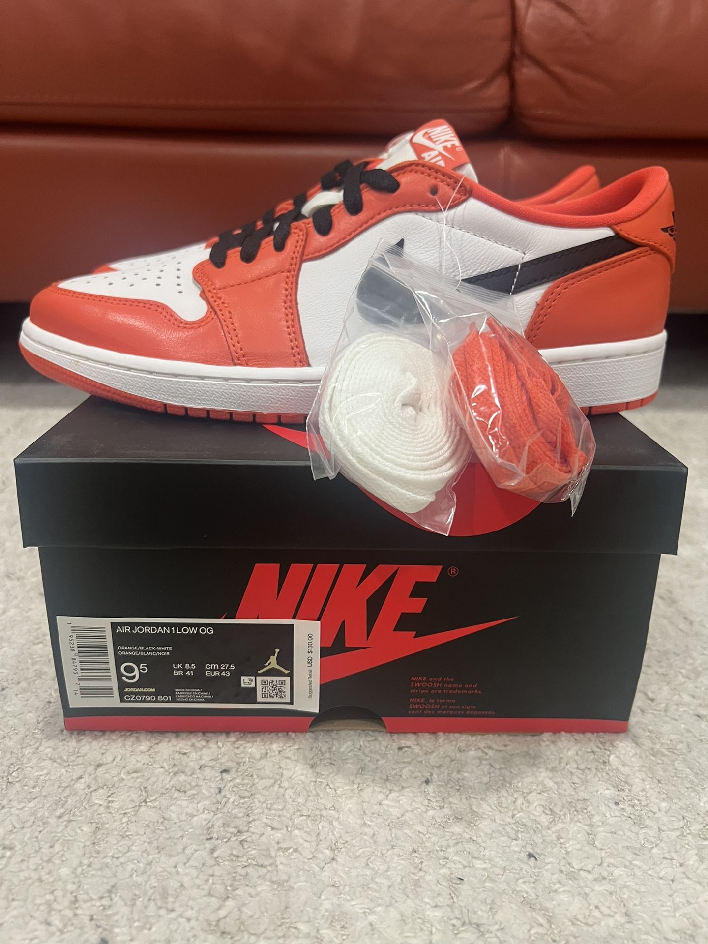 nike jordan 1 low starfish size 9.5