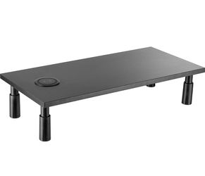 Lorell Wireless Charging 4-Leg Monitor Stand