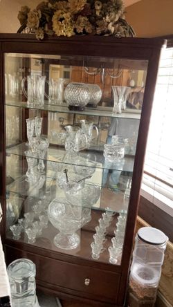Cabinet With Crystal Pieces