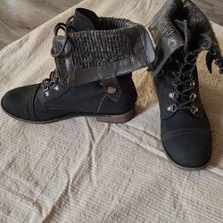 Brown Bootie Adjustable Ankle Height