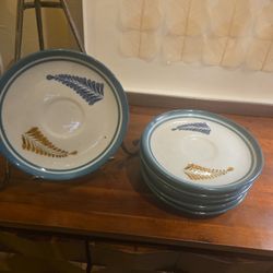 🎨 Hand Painted Tonala Mexico Plates – Set of 6 by Erandi
