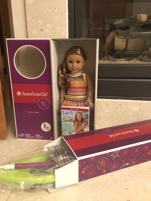 American Girl Lea and kayak